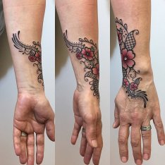 Mehndi lace tattoo krajka ornament tetování Veronika Hradec Králové